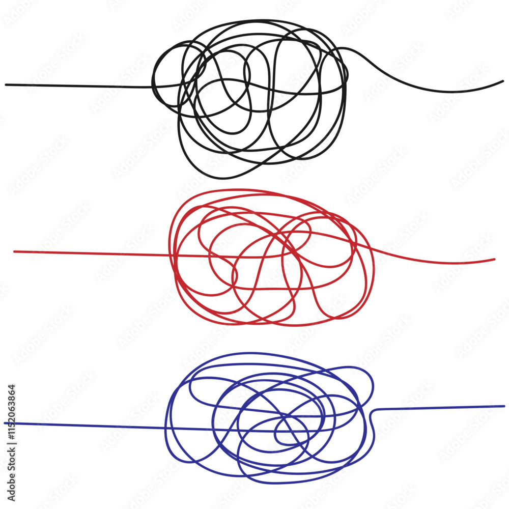 Three chaotic lines Three chaotic lines