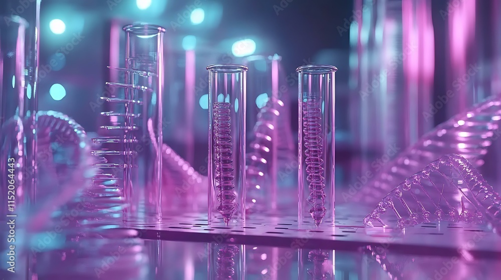 Abstract Futuristic Laboratory Glassware Illustration Abstract Futuristic Laboratory Glassware Illustration