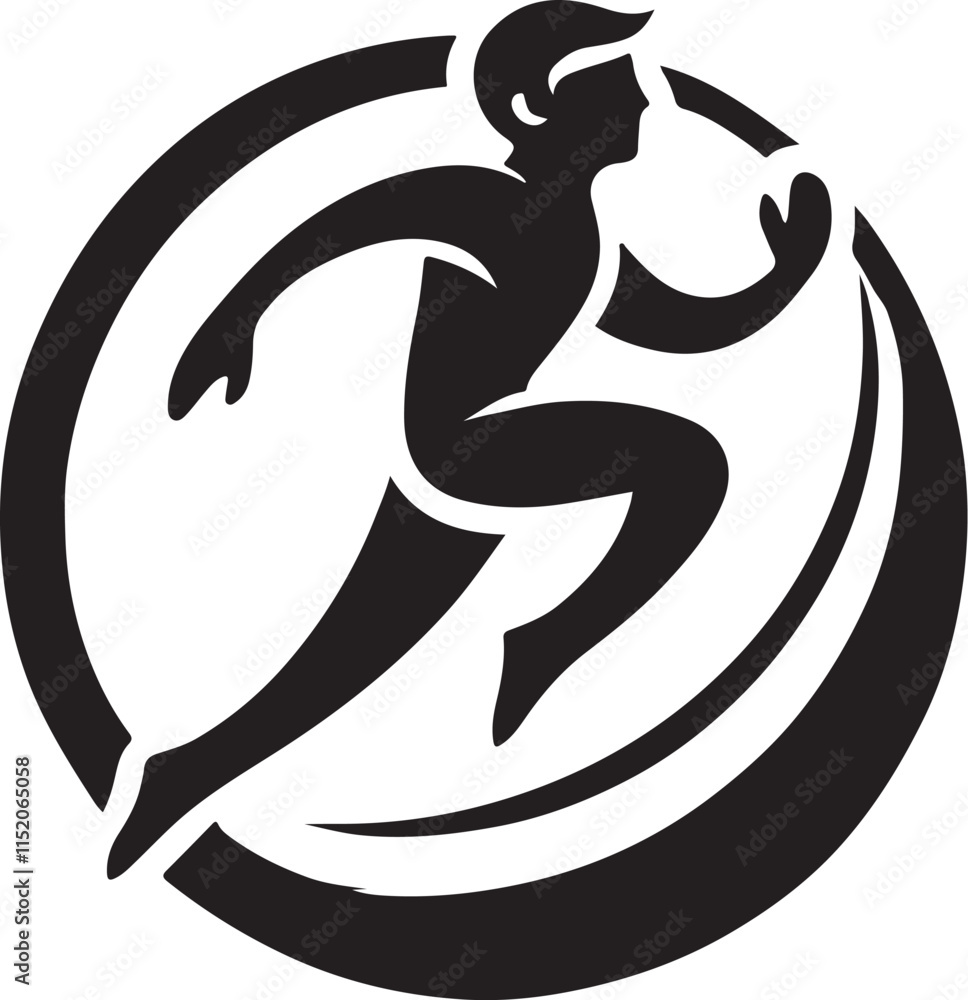 Vector Illustration of a Running Boy – Dynamic and Energetic Design Vector Illustration of a Running Boy – Dynamic and Energetic Design