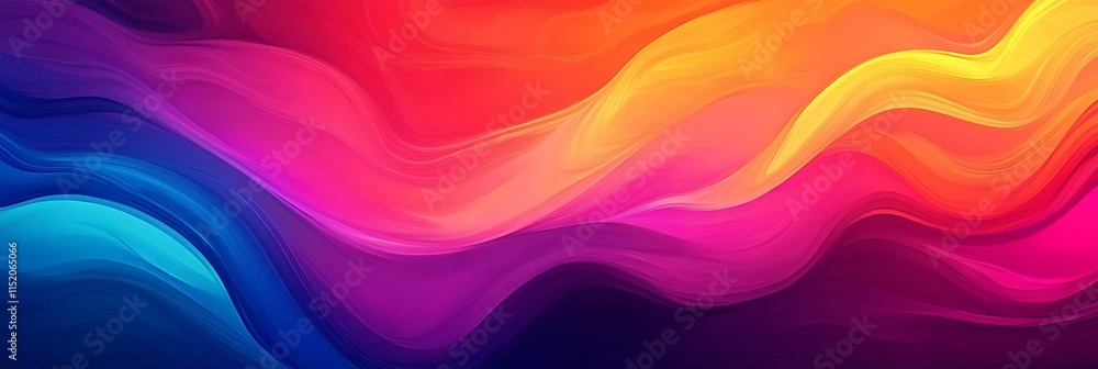 Abstract Colorful Flowing Waves Background Abstract Colorful Flowing Waves Background