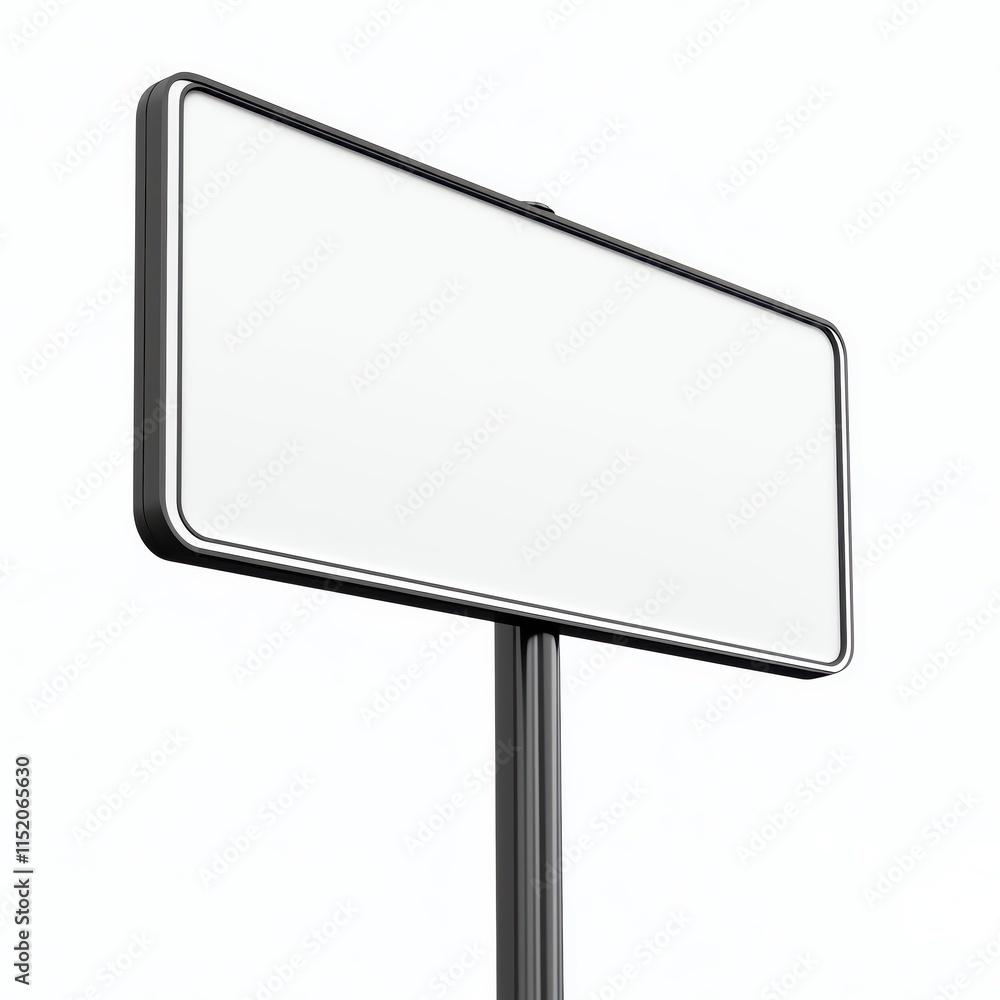 A blank signage board ready for customization and advertising purposes. A blank signage board ready for customization and advertising purposes.