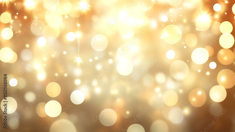 Golden Festive Bokeh Background Design Golden Festive Bokeh Background Design