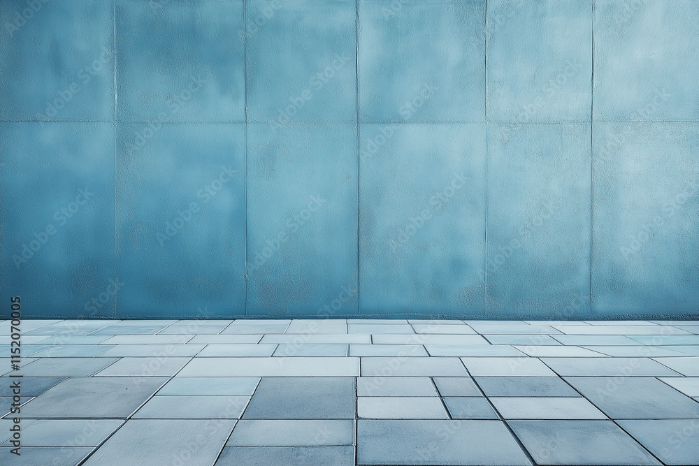 Fototapeta premium Empty blue wall concrete texture rough. Beautiful patterned blue wall texture background pattern. abstract background concept