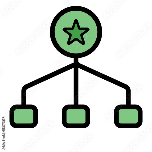 Event Planning and Management Icon Set - Flat Style with Bold Outlines and Bright Colors