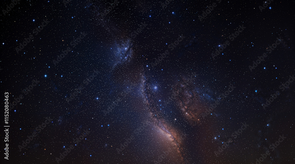 Fototapeta premium Cosmic Nebula, Starry Night Sky, Galactic Dust, Space Exploration, Celestial Wonders, Astronomical P