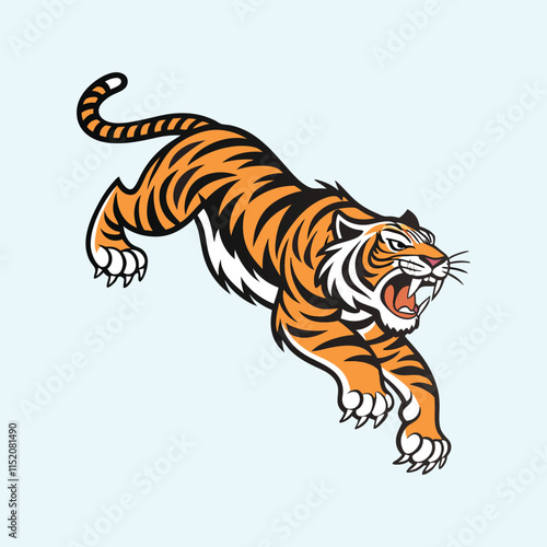A tiger vector is a digital illustration of a tiger created using vector graphics, which allows for scalable and high-quality images.