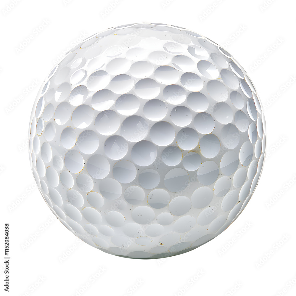 Close-Up of a White Golf Ball with Detailed Dimples Close-Up of a White Golf Ball with Detailed Dimples