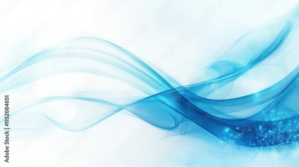Abstract blue waves with a soft, flowing design, ideal for backgrounds or graphic elements. Abstract blue waves with a soft, flowing design, ideal for backgrounds or graphic elements.