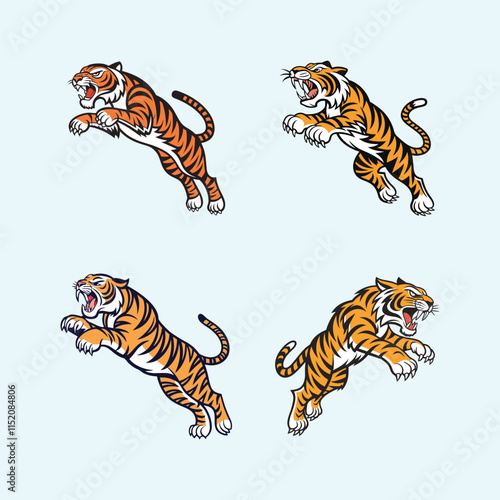 A tiger vector is a digital illustration of a tiger created using vector graphics, which allows for scalable and high-quality images.