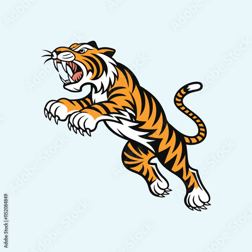 A tiger vector is a digital illustration of a tiger created using vector graphics, which allows for scalable and high-quality images.