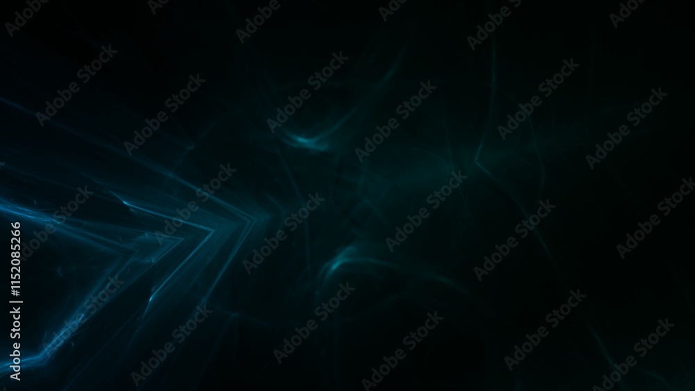 Fototapeta premium futuristische energievoll türkis leuchtende Hintergrundgrafik, Technologie, Wissenschaft, KI, künstliche Intelligenz, Fortschritt, Forschung, Daten, Internet, digital, schwarz