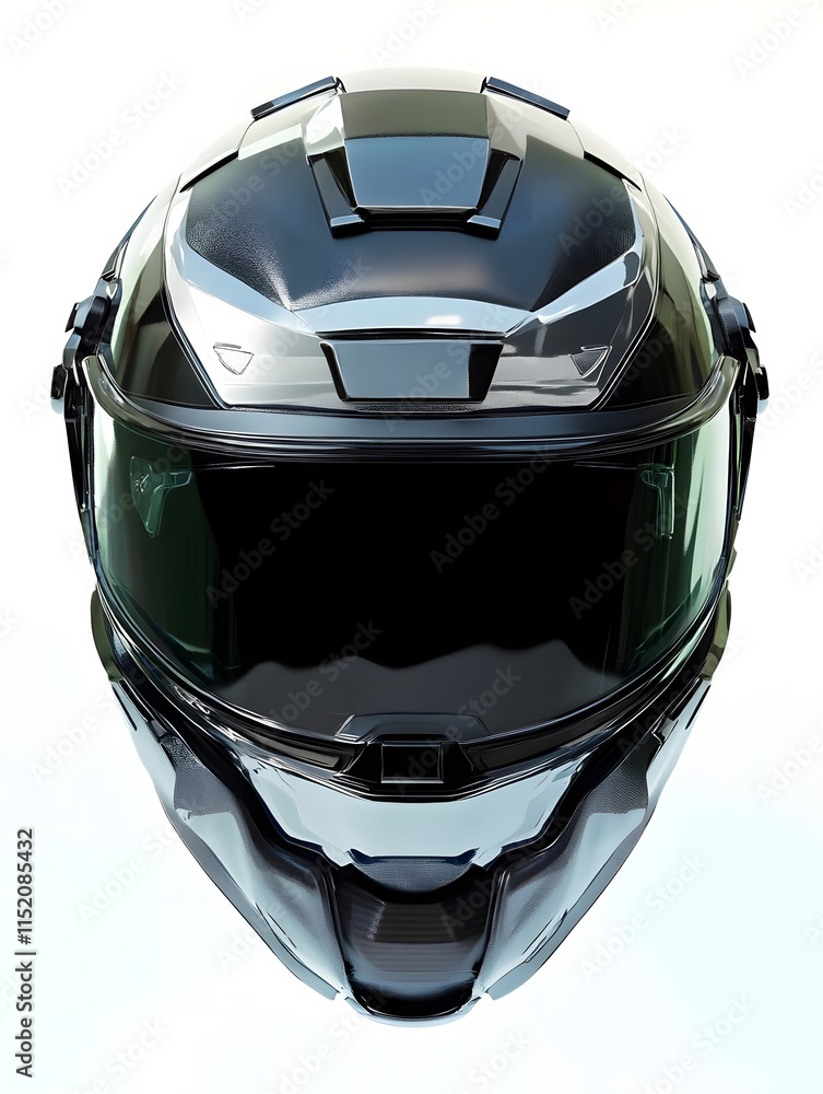 Fototapeta premium Isolated Motorcycle helmet gear protective safety Motorbike gear