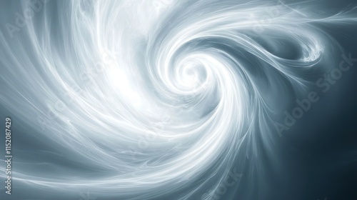 Abstract swirling pattern resembling a cosmic vortex with soft light and gradient colors.