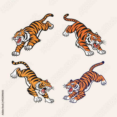 A tiger vector is a digital illustration of a tiger created using vector graphics, which allows for scalable and high-quality images.