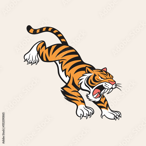 A tiger vector is a digital illustration of a tiger created using vector graphics, which allows for scalable and high-quality images.