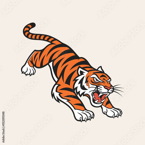 A tiger vector is a digital illustration of a tiger created using vector graphics, which allows for scalable and high-quality images.