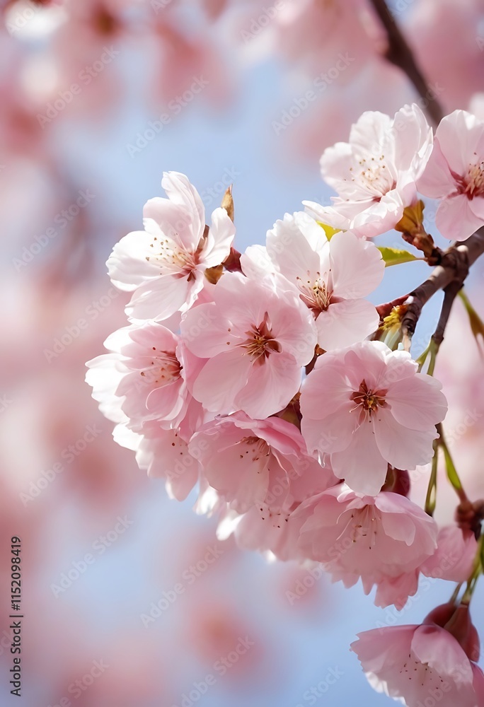 Pink cherry blossom Pink cherry blossom