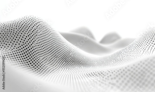 Abstract White Futuristic Background, Generative AI