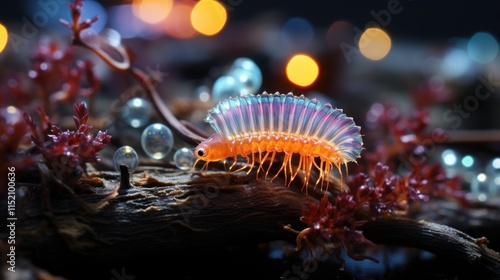 Wallpaper Mural Enchanted Underwater World: A Luminescent Creature's Journey Torontodigital.ca