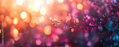 Magenta Tones Blurred Background, Generative AI