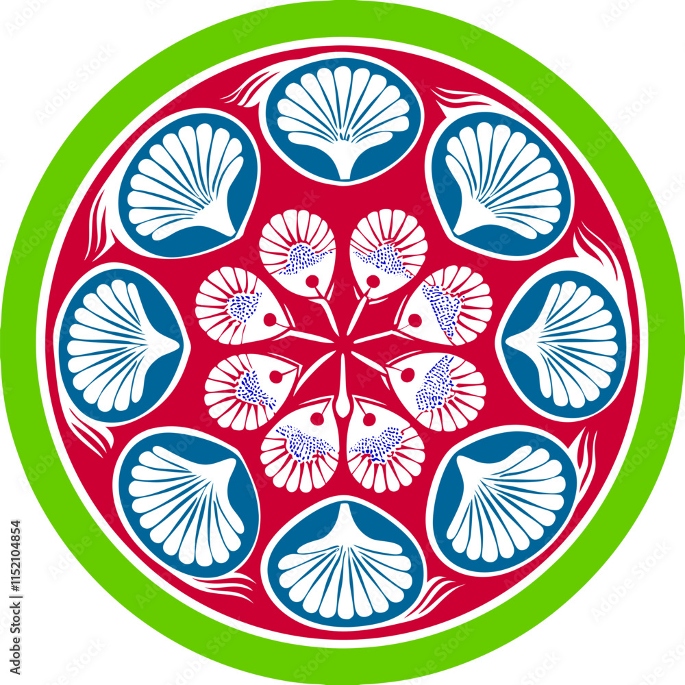 Layered Petal Shapes Design Editable Mandala Vector Design and Illustration Layered Petal Shapes Design Editable Mandala Vector Design and Illustration