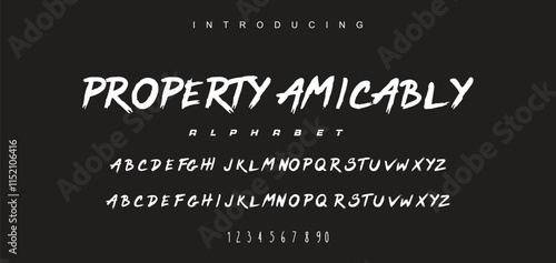 Best Alphabet Painting Paint Brush Beauty Script Logotype Font lettering handwritten