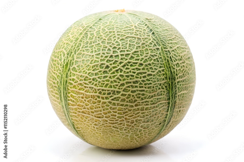 Fresh melon on a clean white backdrop Fresh melon on a clean white backdrop