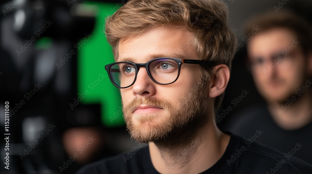 Focused IT Specialist Engaging in Advanced Technology Solutions While Collaborating with a Creative Team in a Modern Work Environment Focused IT Specialist Engaging in Advanced Technology Solutions While Collaborating with a Creative Team in a Modern Work Environment