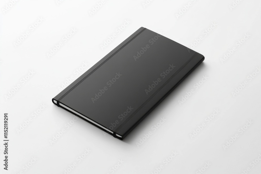 Notebook Cover Design Mockup, isolated top view, white background, high contrast, lifelike accuracy, commercial product photography Notebook Cover Design Mockup, isolated top view, white background, high contrast, lifelike accuracy, commercial product photography