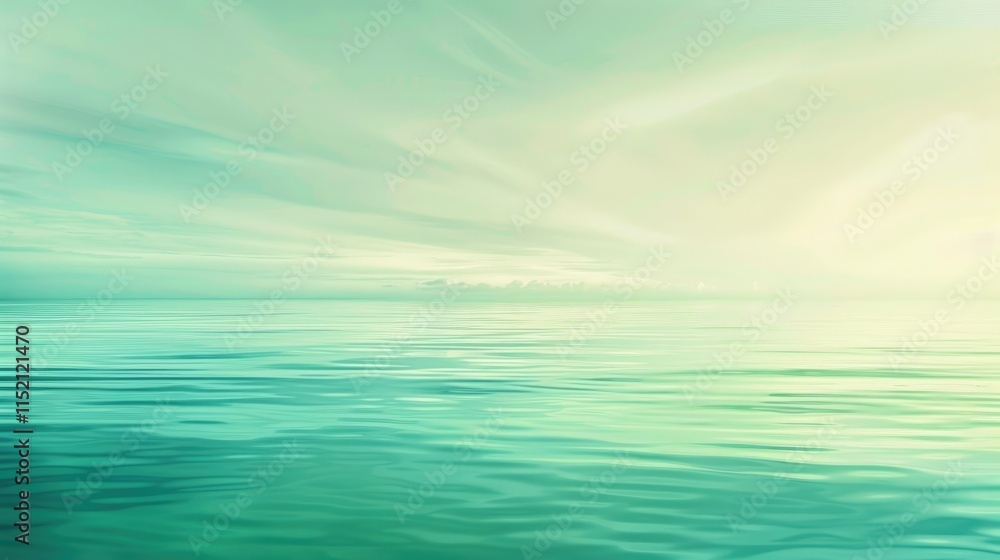 Obraz premium A tranquil backdrop of soft pastel green and blue hues