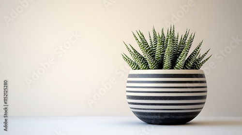Stylish succulent arrangement indoor space home decor minimalist