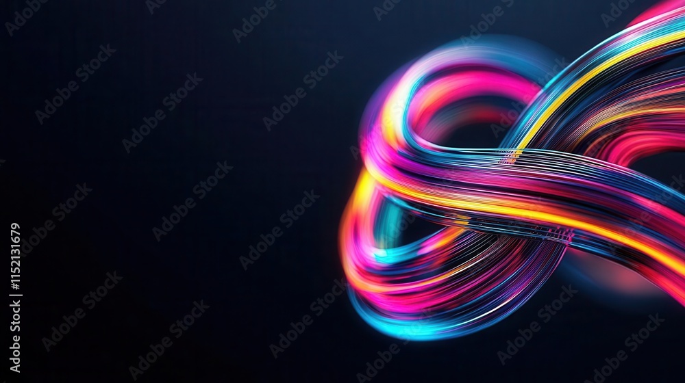 Abstract bond market visuals intertwining with glowing financial lines, fixed income concepts Abstract bond market visuals intertwining with glowing financial lines, fixed income concepts