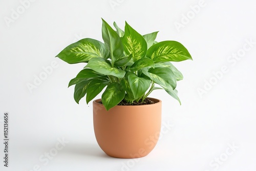 potted plant ideal for housewarming gifts placed on white background with plenty of space for creative additions