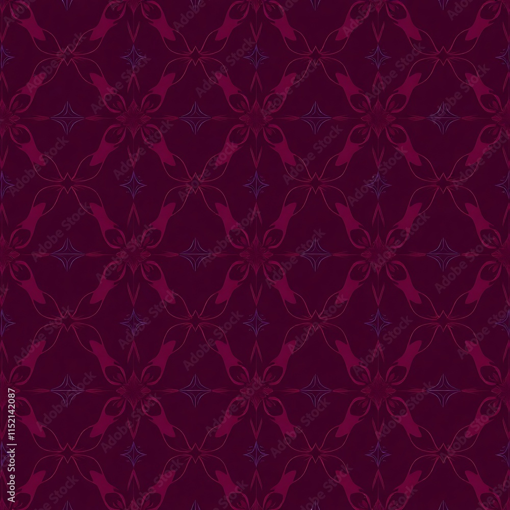 Crimson Lattice: A Deep Maroon and Purple Seamless Pattern Crimson Lattice: A Deep Maroon and Purple Seamless Pattern