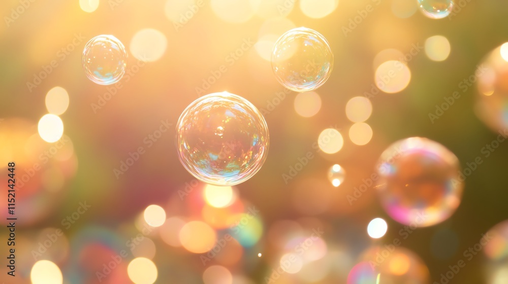 Colorful soap bubbles floating in the air, creating a magical and dreamy atmosphere with a soft, blurred background. Colorful soap bubbles floating in the air, creating a magical and dreamy atmosphere with a soft, blurred background.