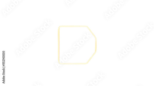 minimalistic yellow glowing hexagon with a soft light effect, centered on a clean white background Free Download minimalistic yellow glowing hexagon with a soft light effect, centered on a clean white background - GFXLoad