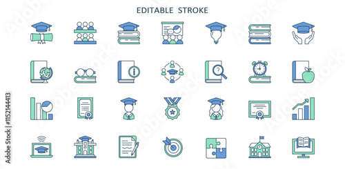 A colorful array of icons highlights the importance of inclusive learning programs, ensuring school accessibility and special education for students with diverse needs and abilities