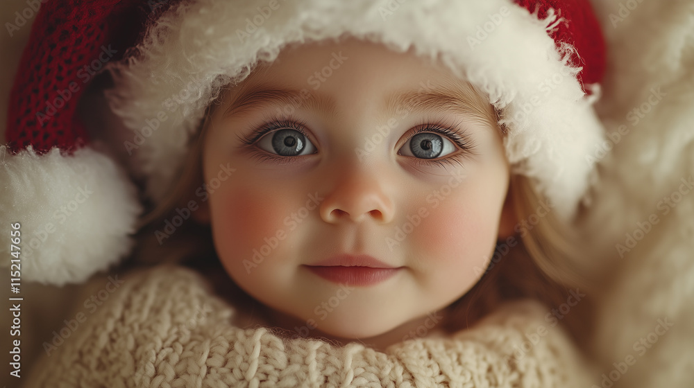 Banner with copy space, New Year, Christmas, child Banner with copy space, New Year, Christmas, child