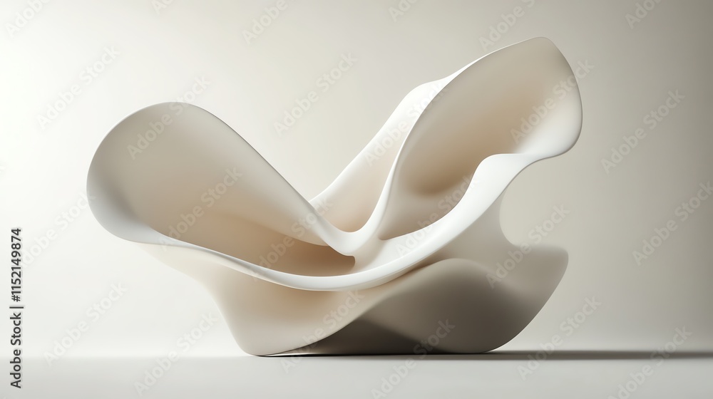 An abstract sculpture showcasing fluid forms and graceful curves, highlighting modern design aesthetics. An abstract sculpture showcasing fluid forms and graceful curves, highlighting modern design aesthetics.
