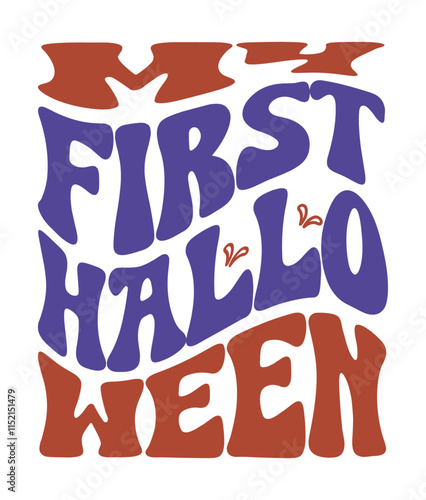 Retro, Hello Ween, Craft Design. T-shirt Design. Illustratio