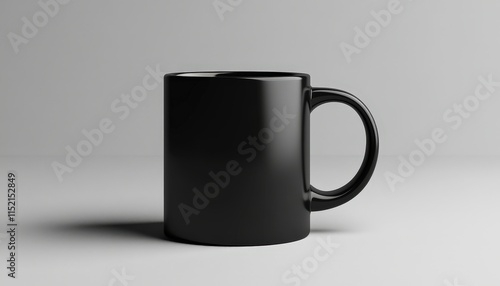 Matte Black Coffee Mug mockup