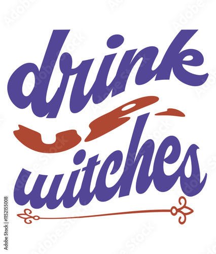 Retro, Hello Ween, Craft Design. T-shirt Design. Illustratio