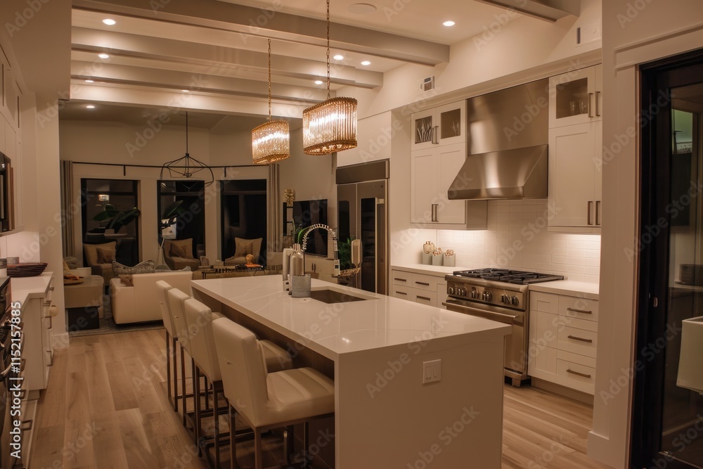 Newly Constructed Modern Kitchen: The Heart of a Stylish Home Newly Constructed Modern Kitchen: The Heart of a Stylish Home
