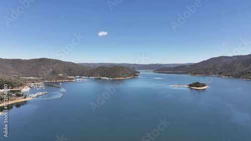 Aerial footage of Lake Eildon Victoria Australia