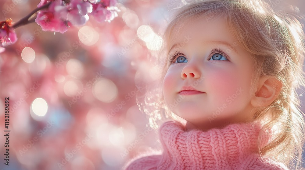 Banner with copy space, New Year, Christmas, child Banner with copy space, New Year, Christmas, child