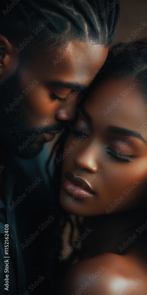 Intimate moment shared between a couple embracing in a warm atmosphere during sunset, showcasing love and connection Intimate moment shared between a couple embracing in a warm atmosphere during sunset, showcasing love and connection