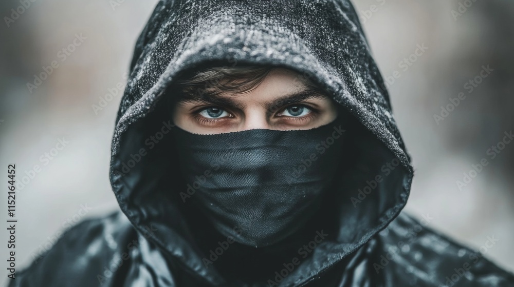 Mysterious Individual in Natural Light Setting Mysterious Individual in Natural Light Setting