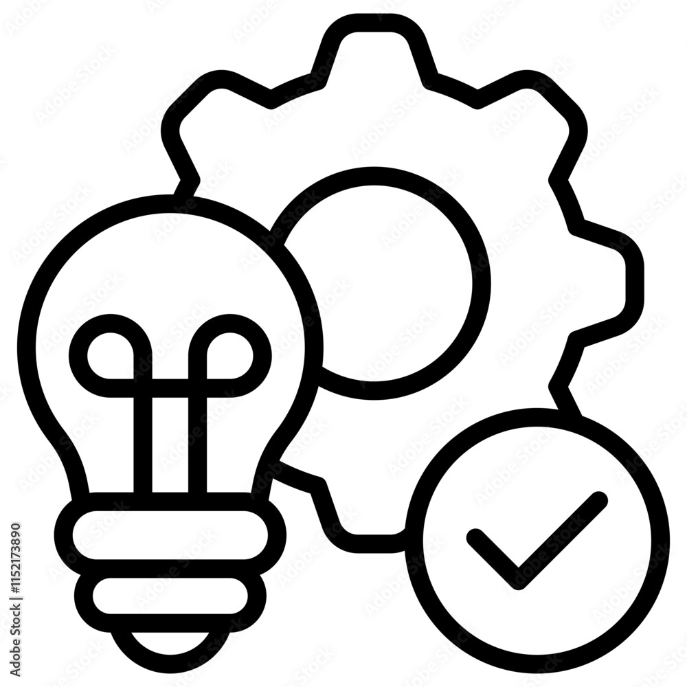 Ideas Linear Icon Productivity Ideas Linear Icon Productivity