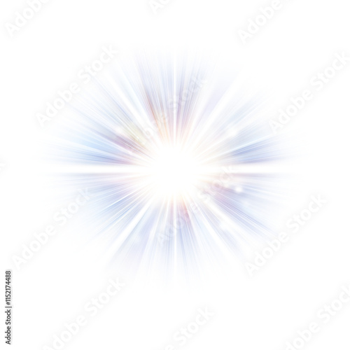 Transparent yellow sunlight special lens flash light effect. Front solar flare lenses	