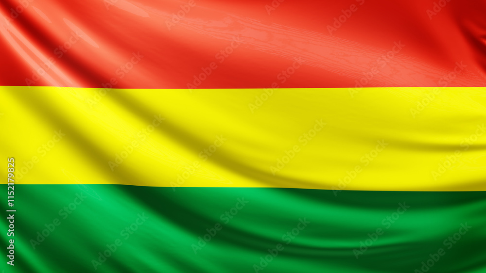 Bolivia flag picture, close-up shot of bolivian nation flag, america, animated flag background photo, 3D photo of a flag, national symbol of american country, patriotism, full screen Bolivia flag picture, close-up shot of bolivian nation flag, america, animated flag background photo, 3D photo of a flag, national symbol of american country, patriotism, full screen